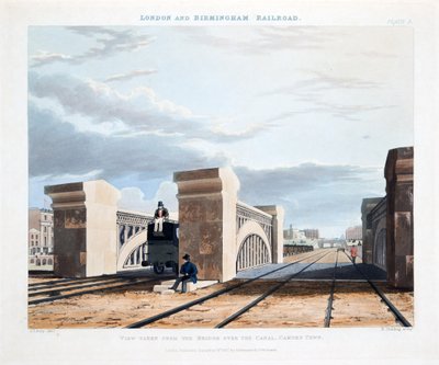 Vista dal ponte sul canale, Camden Town, 1837 da Thomas Talbot Bury